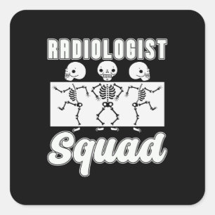 Adesivo Quadrado Radiologista radiologista radiologista X-Ray Rad T