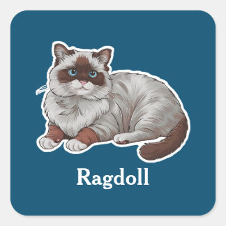 Adesivo Quadrado Ragdoll