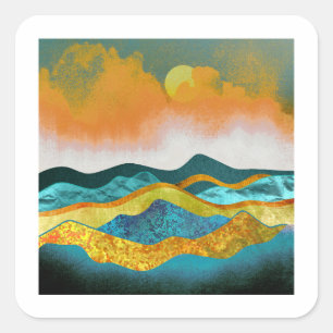 Adesivo Quadrado Rain Storm