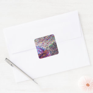 Adesivo Quadrado Rainbow Aura Crystals