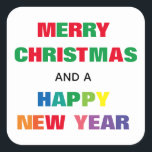 Adesivo Quadrado Rainbow Felry Christmas - Sticker Quadrado<br><div class="desc">Rainbow Felry Christmas - Sticker Quadrado</div>
