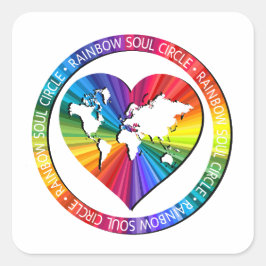 Adesivo Quadrado Rainbow Soul Circle