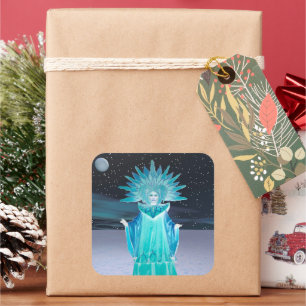 Adesivo Quadrado Rainha da Neve