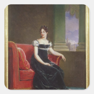 Adesivo Quadrado Rainha da salva moscatável de Desiree da suecia