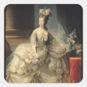 Adesivo Quadrado Rainha de Marie Antoinette de France, 1779