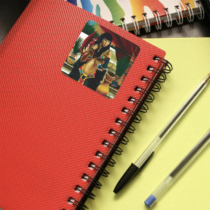 Adesivo Quadrado Rainha egípcia