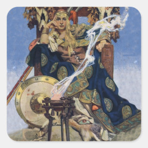 Adesivo Quadrado Rainha Maeve Princesa Guerreira Arte Fantasia