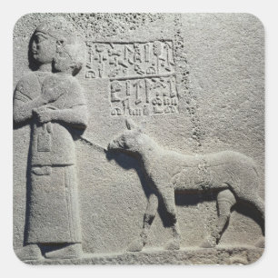 Adesivo Quadrado Rainha Tuwarissa, esposa do Rei Araras