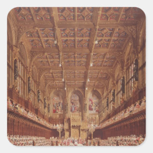 Adesivo Quadrado Rainha Victoria na Casa dos Lordes