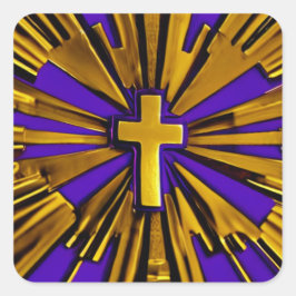 Adesivo Quadrado Raios Roxos Roxos