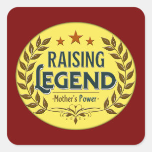 Adesivo Quadrado Raising Legends – Mother’s Power Badge