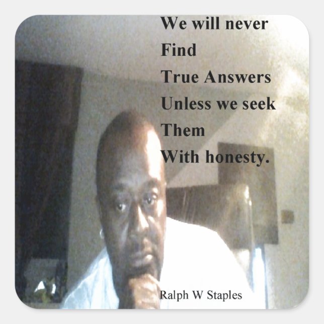 Adesivo Quadrado Ralph Wisden Staples (Frente)