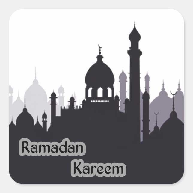 Adesivo Quadrado ramadan kareem (Frente)
