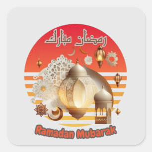 ADESIVO QUADRADO RAMADAN MUBARAK