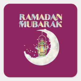Adesivo Quadrado Ramadan Mubarak