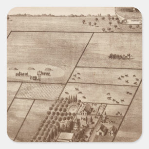 Adesivo Quadrado Rancho de Bertch