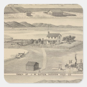 Adesivo Quadrado rancho Winters Dutton