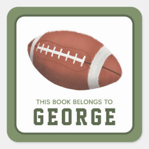 Adesivo Quadrado Rapazes Desportijam Este Livro Pertence A Crianças