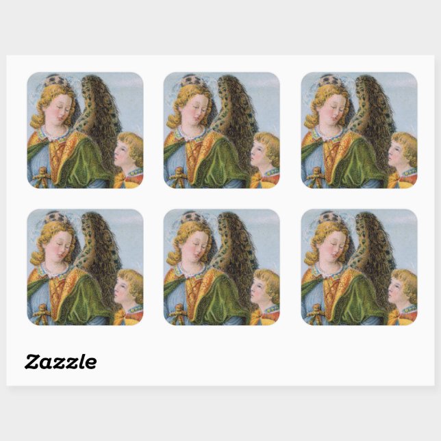 Adesivo Quadrado Raphael the Archangel & Tobias (detail; M 017) (Folha)