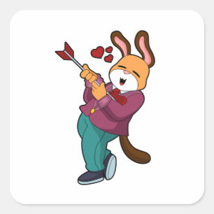 Adesivo Quadrado Raposa como Almoço com Fato