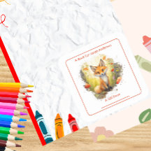 Raposa Encantadora No Livro Florestal