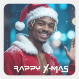 ADESIVO QUADRADO RAPPY X-MAS