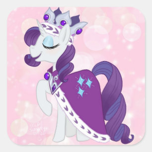 Adesivo Quadrado Raridade Princess Platinum Square Stickers