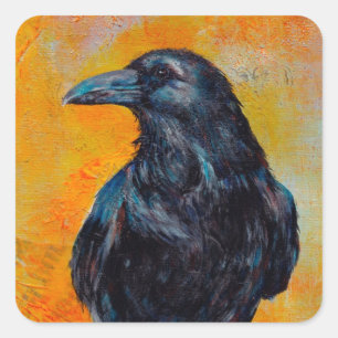 Adesivo Quadrado Raven na Canvas