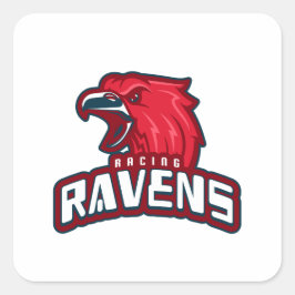 Adesivo Quadrado Ravens de Corrida
