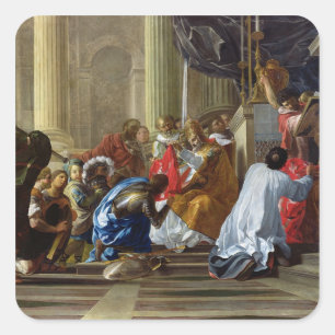 Adesivo Quadrado Raymond IV de Santo-Gilles Taking a cruz