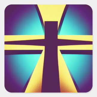 Adesivo Quadrado Rays Cross