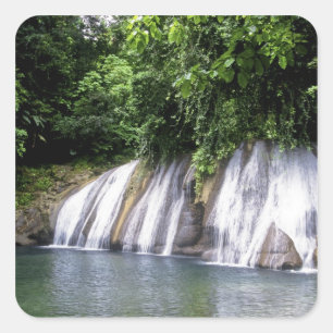 Adesivo Quadrado Reach Falls, Port Antonio, Jamaica
