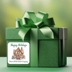 Adesivo Quadrado Real Estate Business Natal Personalizado