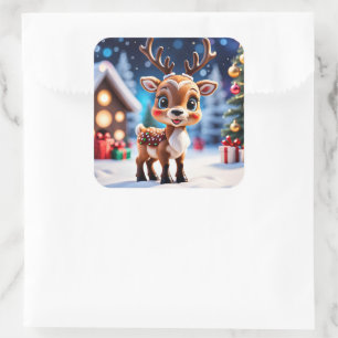 Adesivo Quadrado Rebelde Natal Stickers