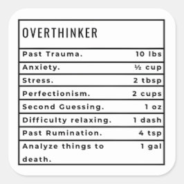 Adesivo Quadrado Receita do Expensador