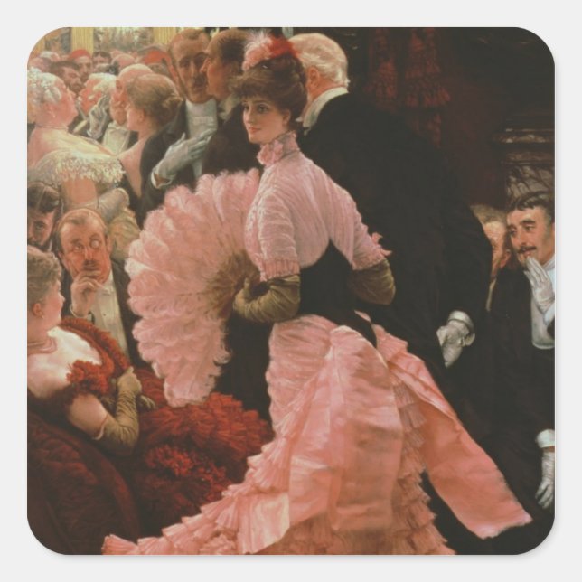 Adesivo Quadrado Recepção ou, L'Ambitieuse (Mulher Política) c (Frente)