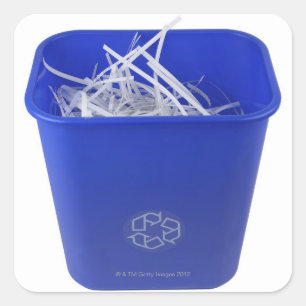 Adesivo Quadrado Reciclagem