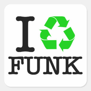 Adesivo Quadrado Reciclar Funk