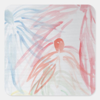 Adesivo Quadrado Recolha de anjos