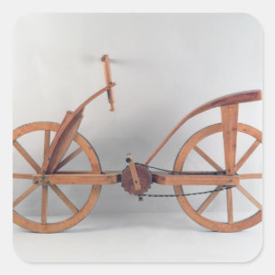 Adesivo Quadrado Reconstrução da design da Vinci