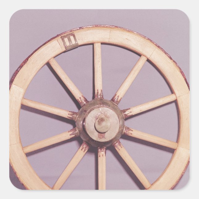 Adesivo Quadrado Reconstrução de uma roda (Frente)