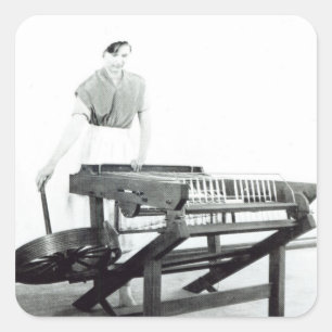 Adesivo Quadrado Reconstrução do Jenny de giro de Hargreaves '