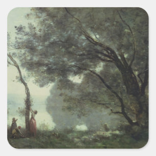 Adesivo Quadrado Recordações de Mortefontaine, 1864