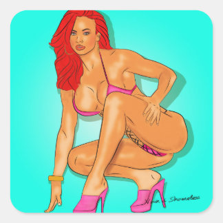 Adesivo Quadrado Red