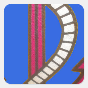 Adesivo Quadrado Red Anchor Art Impressão