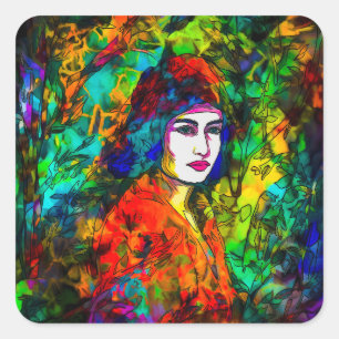 Adesivo Quadrado Red Beret