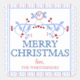 Adesivo Quadrado Red Blue Grand Millennium Sticker