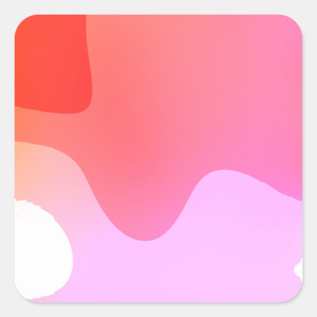 Adesivo Quadrado Red Calm 23 Stickers (Frente)