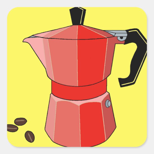 Adesivo Quadrado Red Rainbow Espresso (Frente)