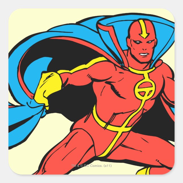 Adesivo Quadrado Red Tornado Cape Pose (Frente)